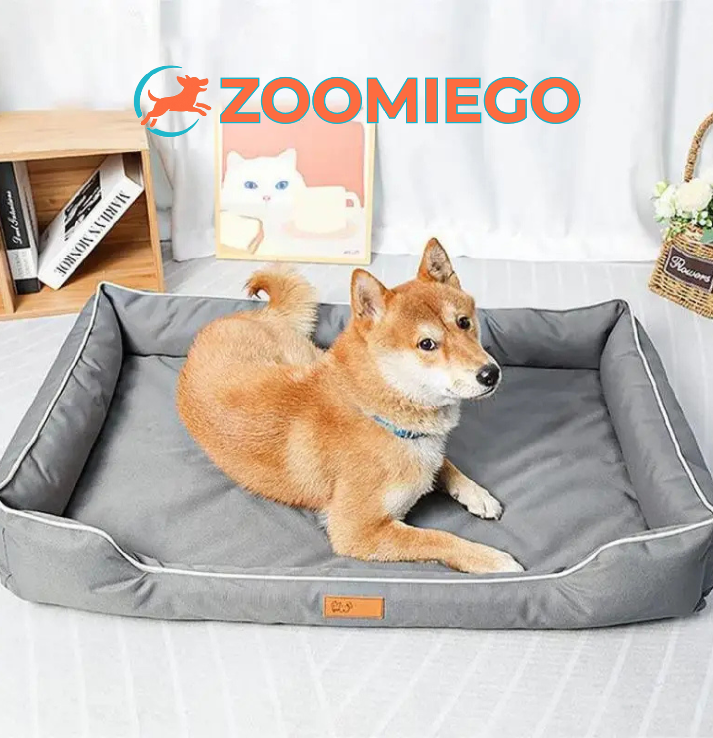 Letto OrthoComfort Zoomiego™ – La Cuccia Ergonomica a Divanetto (Sfoderabile e Premium)